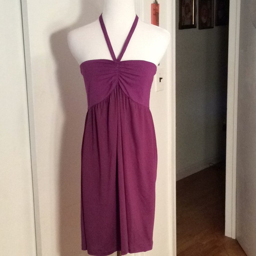 Purple swimsuit cover up/dress